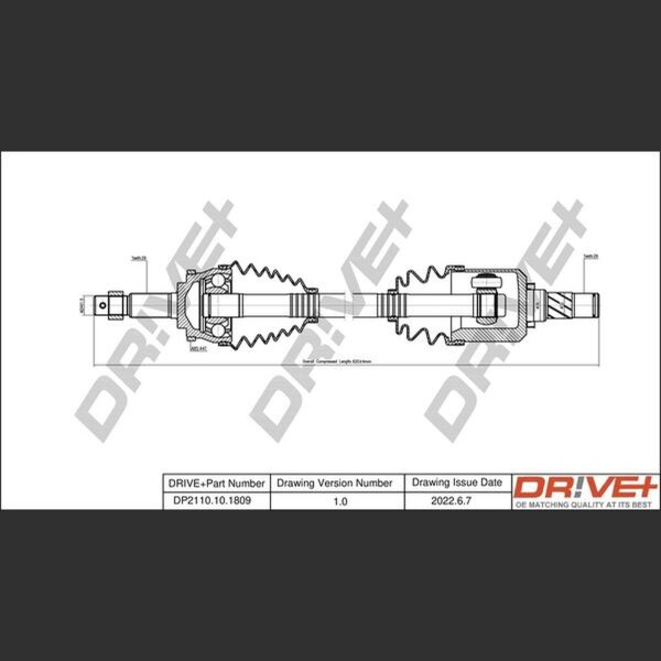 DR!VE+ DP2110.10.1809 Antriebswelle