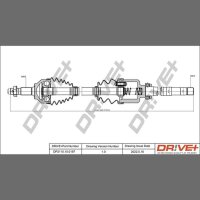 DR!VE+ DP2110.10.0197 Antriebswelle