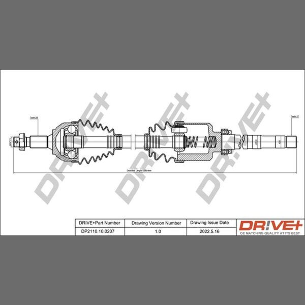 DR!VE+ DP2110.10.0207 Antriebswelle