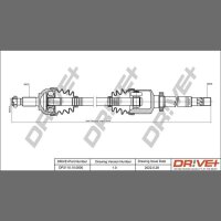 DR!VE+ DP2110.10.0800 Antriebswelle