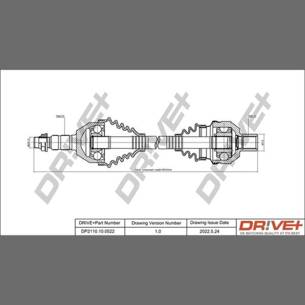 DR!VE+ DP2110.10.0522 Antriebswelle