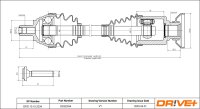 DR!VE+ DP2110.10.2034 Antriebswelle