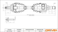 DR!VE+ DP2110.10.2061 Antriebswelle