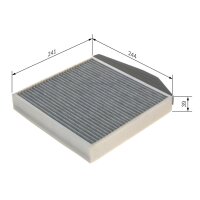 BOSCH 1 987 432 531 Filter, Innenraumluft