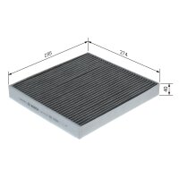 BOSCH 1 987 435 622 Filter, Innenraumluft