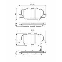 BOSCH 0 986 495 358 Bremsbelagsatz, Scheibenbremse
