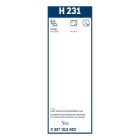 BOSCH 3 397 015 663 Wischblatt
