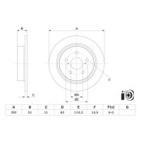 BOSCH 0 986 479 H27 Bremsscheibe