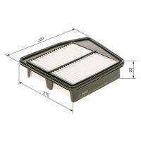 BOSCH F 026 400 328 Luftfilter