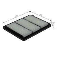 BOSCH F 026 400 695 Luftfilter