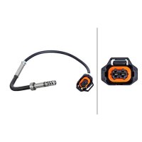 HELLA 6PT 010 376-421 Sensor, Abgastemperatur
