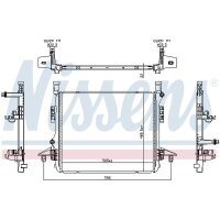 NISSENS 606780 Kühler, Motorkühlung