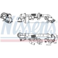 NISSENS 989476 Kühler, Abgasrückführung