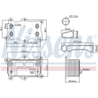 NISSENS 91472 Ölkühler, Motoröl