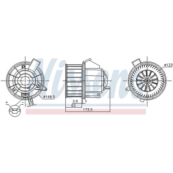 NISSENS 87617 Innenraumgebläse