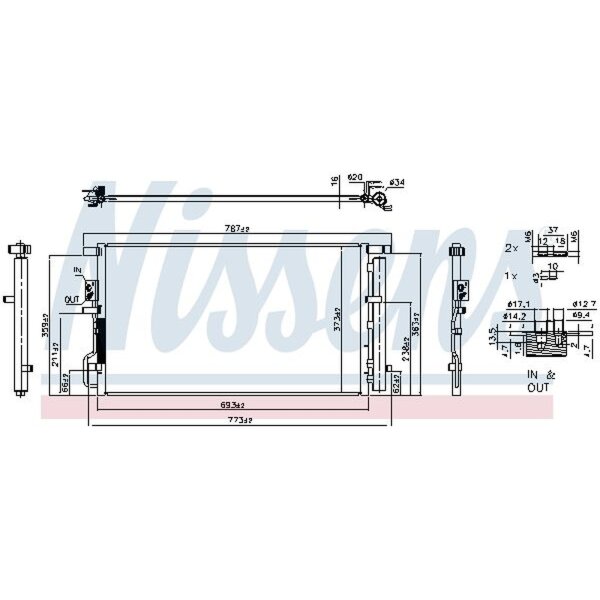 NISSENS 940939 Kondensator, Klimaanlage