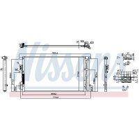 NISSENS 940939 Kondensator, Klimaanlage