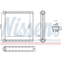 NISSENS 707278 Wärmetauscher, Innenraumheizung