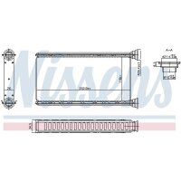 NISSENS 707288 Wärmetauscher, Innenraumheizung