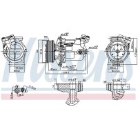 NISSENS 890042 Kompressor, Klimaanlage