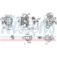 NISSENS 890053 Kompressor, Klimaanlage