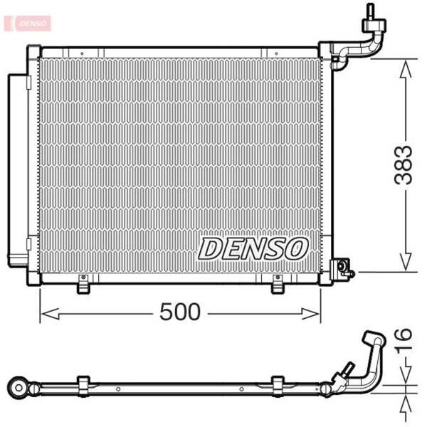DENSO DCN10058 Kondensator, Klimaanlage