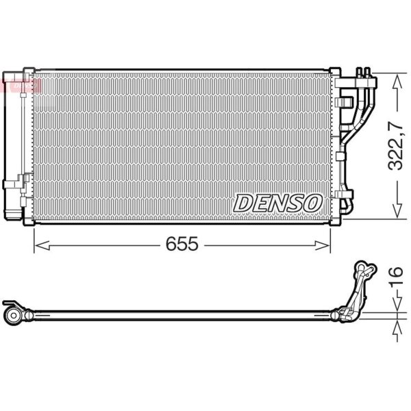 DENSO DCN43011 Kondensator, Klimaanlage