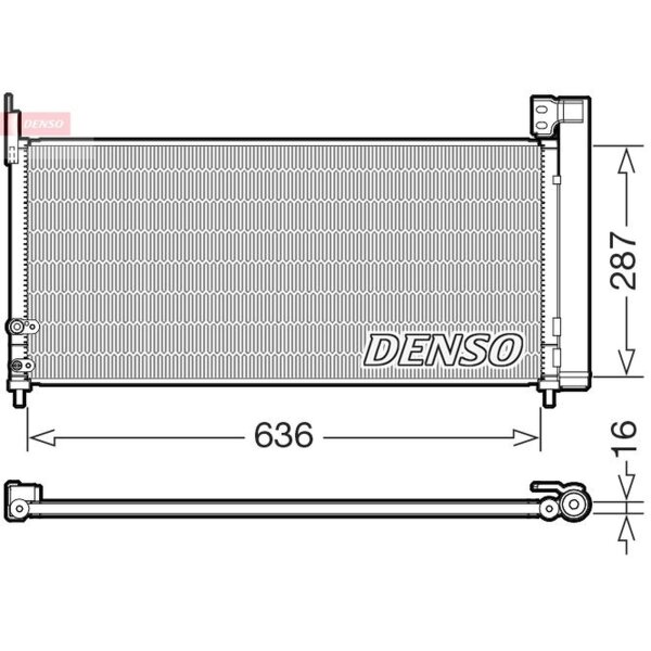 DENSO DCN50122 Kondensator, Klimaanlage