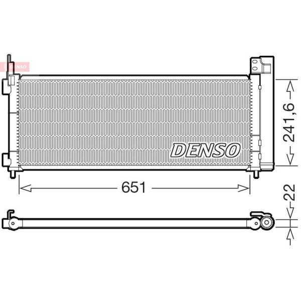 DENSO DCN50123 Kondensator, Klimaanlage