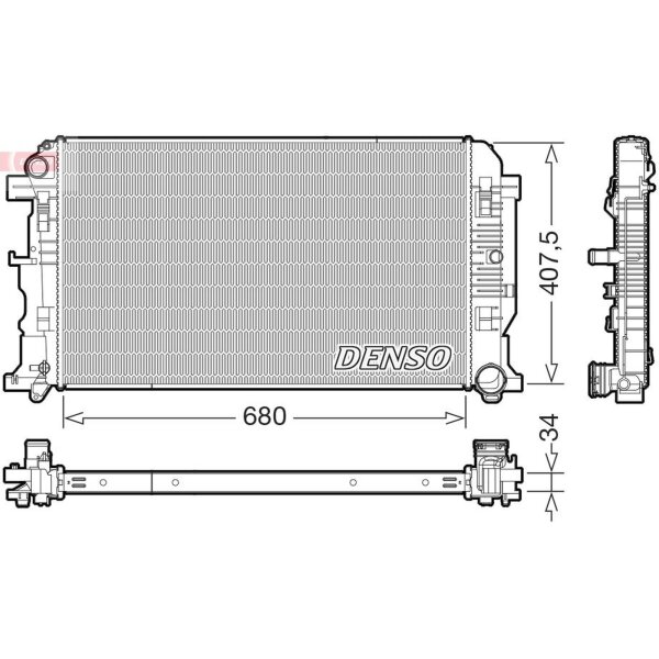 DENSO DRM32053 Kühler, Motorkühlung