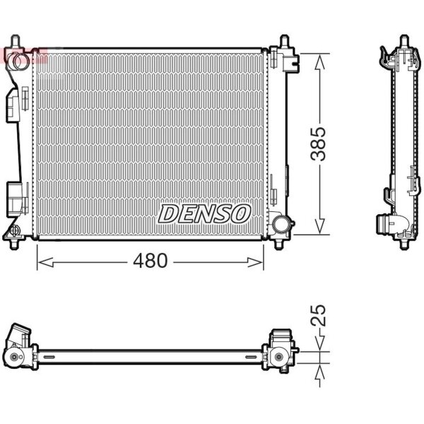 DENSO DRM43010 Kühler, Motorkühlung
