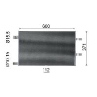 MAHLE AC 1123 000P Kondensator, Klimaanlage