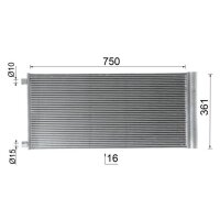MAHLE AC 1124 000P Kondensator, Klimaanlage
