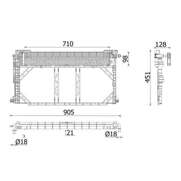 MAHLE CR 2668 000P Kühler, Motorkühlung