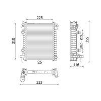 MAHLE CR 2707 000P Kühler, Motorkühlung