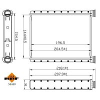 NRF 54440 Wärmetauscher, Innenraumheizung