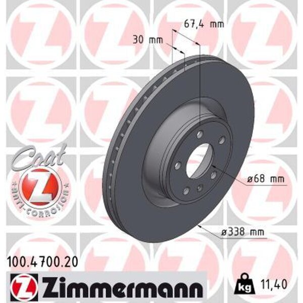 ZIMMERMANN 100.4700.20 Bremsscheibe