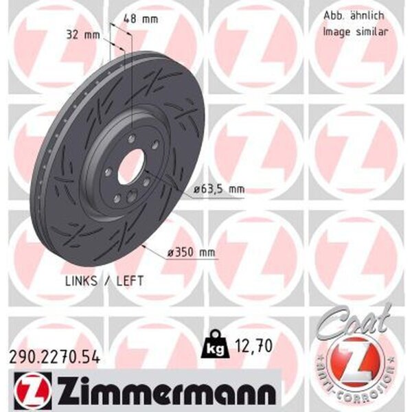 ZIMMERMANN 290.2270.54 Bremsscheibe
