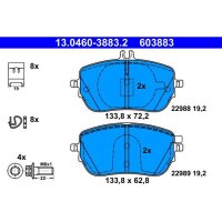 ATE 13.0460-3883.2 Bremsbelagsatz, Scheibenbremse