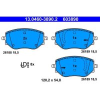 ATE 13.0460-3890.2 Bremsbelagsatz, Scheibenbremse