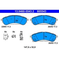 ATE 13.0460-5543.2 Bremsbelagsatz, Scheibenbremse
