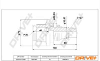 DR!VE+ DP2110.10.1961 Gelenksatz, Antriebswelle