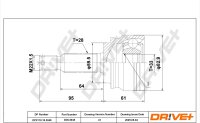 DR!VE+ DP2110.10.3048 Gelenksatz, Antriebswelle