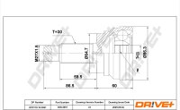 DR!VE+ DP2110.10.3061 Gelenksatz, Antriebswelle