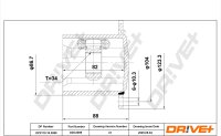 DR!VE+ DP2110.10.3089 Gelenksatz, Antriebswelle
