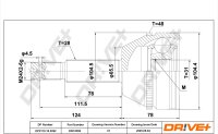 DR!VE+ DP2110.10.3092 Gelenksatz, Antriebswelle