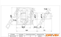 DR!VE+ DP2110.10.3102 Gelenksatz, Antriebswelle