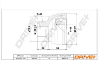 DR!VE+ DP2110.10.3116 Gelenksatz, Antriebswelle