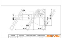 DR!VE+ DP2110.10.3124 Gelenksatz, Antriebswelle