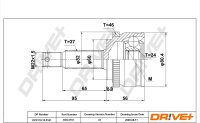 DR!VE+ DP2110.10.3161 Gelenksatz, Antriebswelle